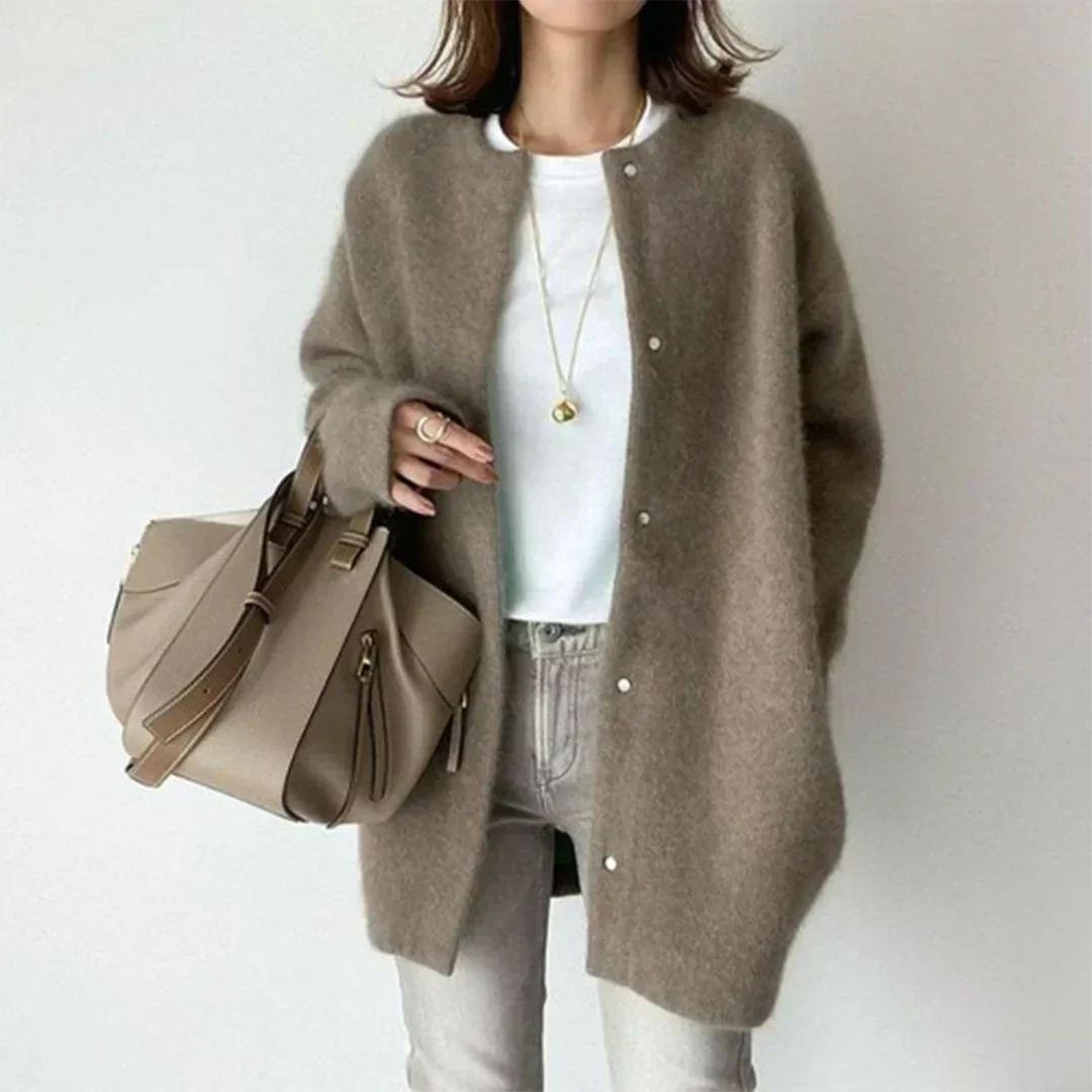Berg-Feldt | Lässige Strickjacke mit Langen Ärmeln