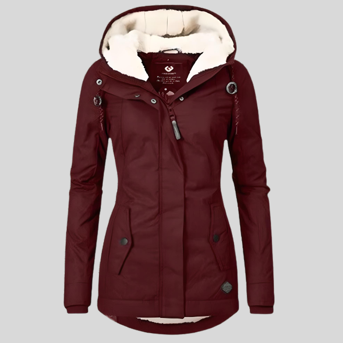 Berg-Feldt | Veste d'hiver à capuche - Veste femme doublée polaire