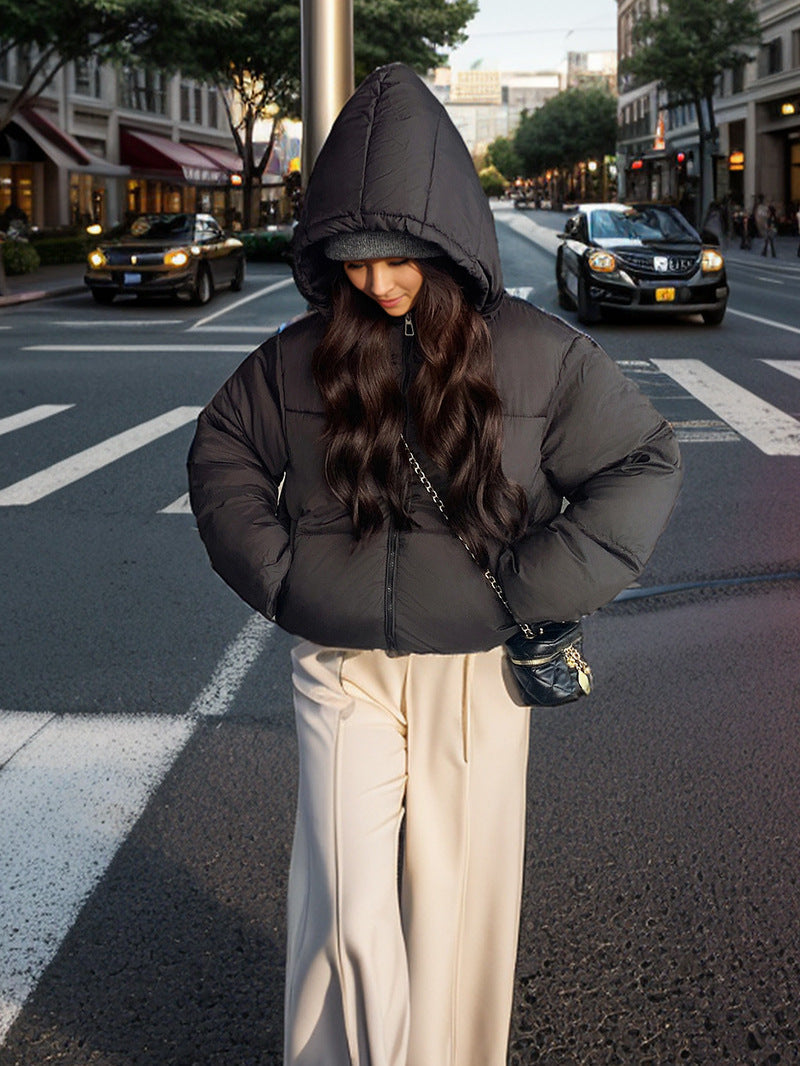 Berg-Feldt | Halbblende Puff-Pastry Slim Fit Daunenjacke