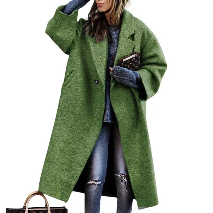 Berg-Feldt | Long manteau en laine chaud aux couleurs captivantes