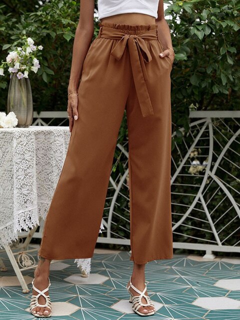 Pantalon ample et plissé Amelia
