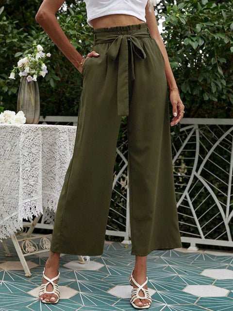 Pantalon ample et plissé Amelia
