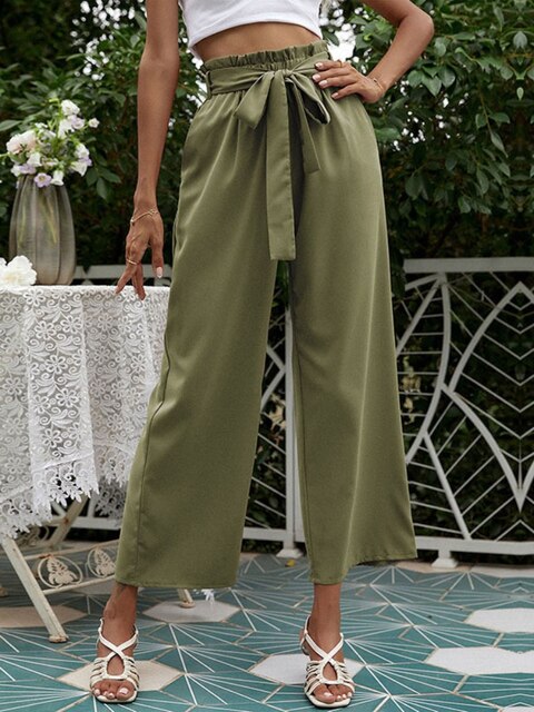 Pantalon ample et plissé Amelia