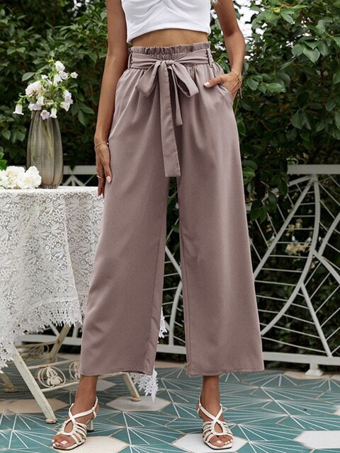 Pantalon ample et plissé Amelia