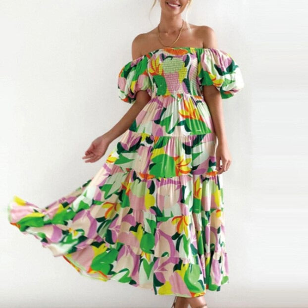 Robe d'été Katharina à motif coloré