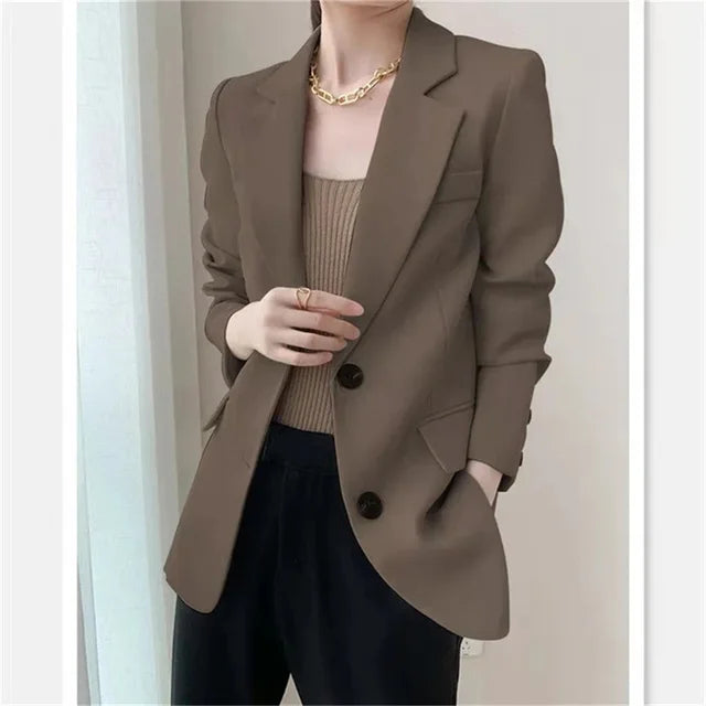 Blazer cintré à simple boutonnage Avelena pour tenues décontractées et de bureau