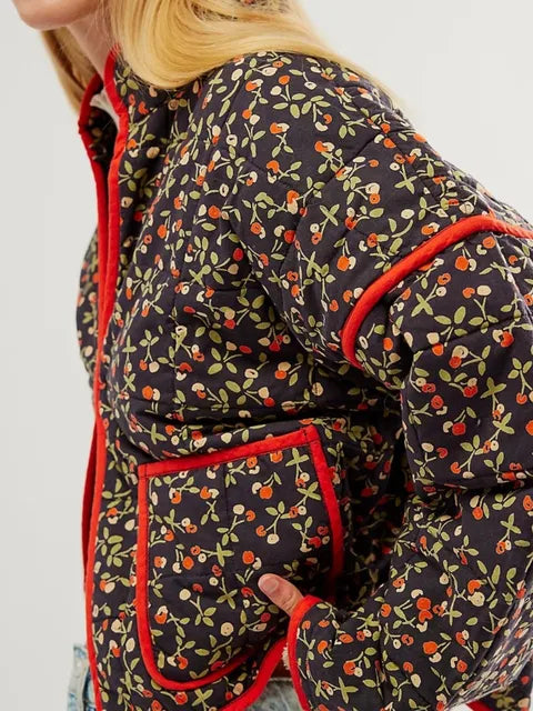 Berg-Feldt | Manteau pour Femme à Imprimé Floral Vendange