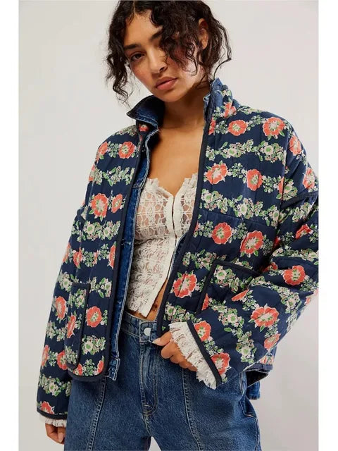 Berg-Feldt | Manteau pour Femme à Imprimé Floral Vendange