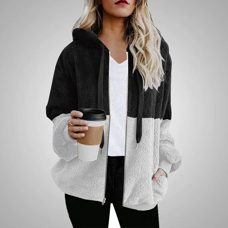 Damen Fleece Kapuzenjacke: Fudus, stylisch und flauschig