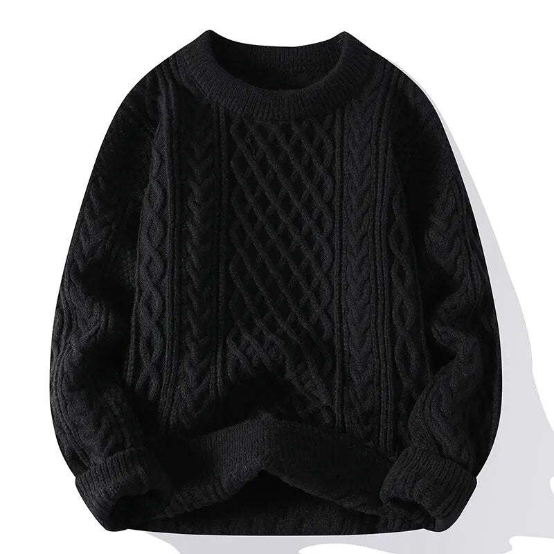 Pull-over classique ample pour hommes