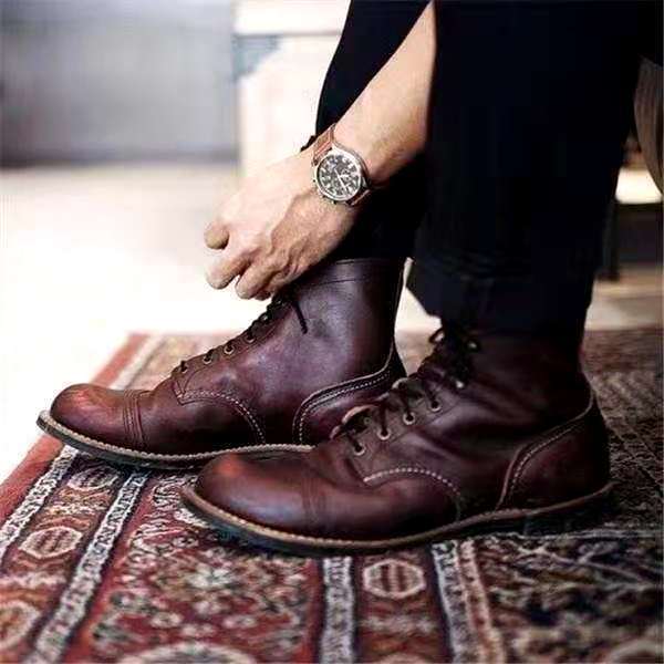 Berg-Feldt | Retro Schnürstiefel für Männer