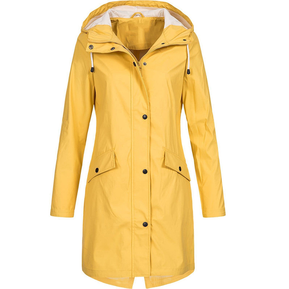 Berg-Feldt | Veste de pluie longue coupe-vent pour femme – Automne