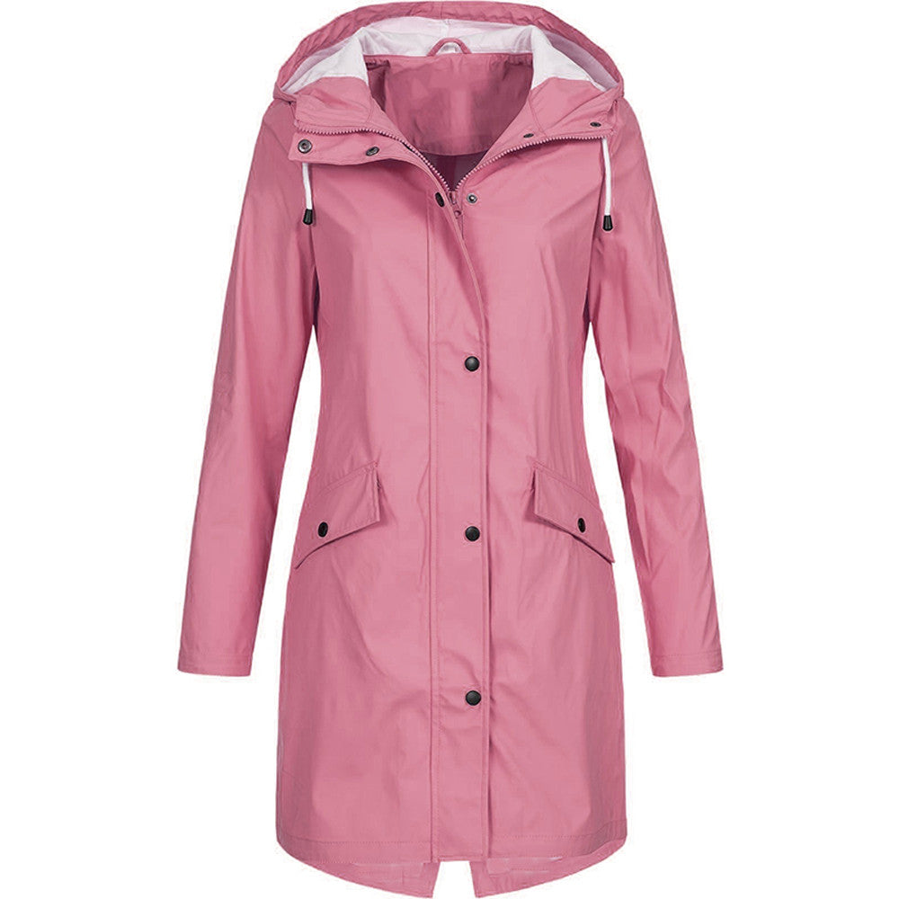 Berg-Feldt | Veste de pluie longue coupe-vent pour femme – Automne