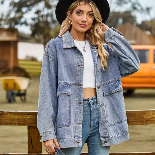 Chrisa : Veste en jean classique