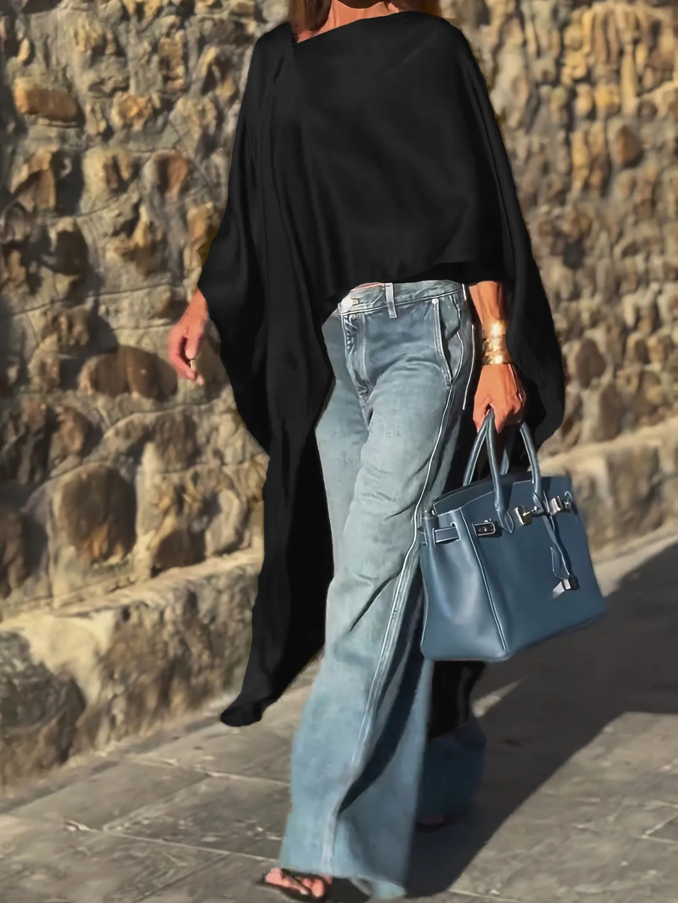 Haut de caftan élégant pour femme avec manches fluides de berg-feldt