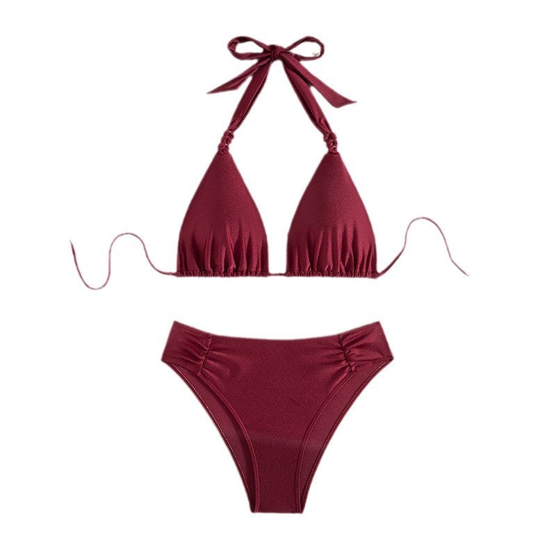 Ensemble bikini triangle femme Berg-feldt, taille haute