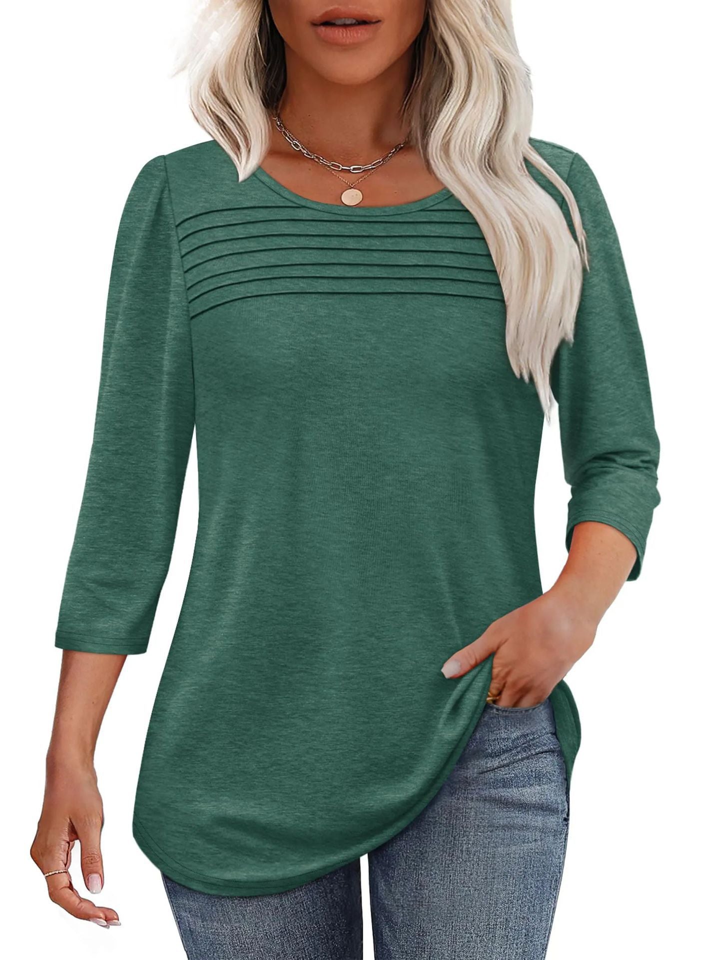 Langarmshirt für Damen mit dekorativen Pins von berg-feldt