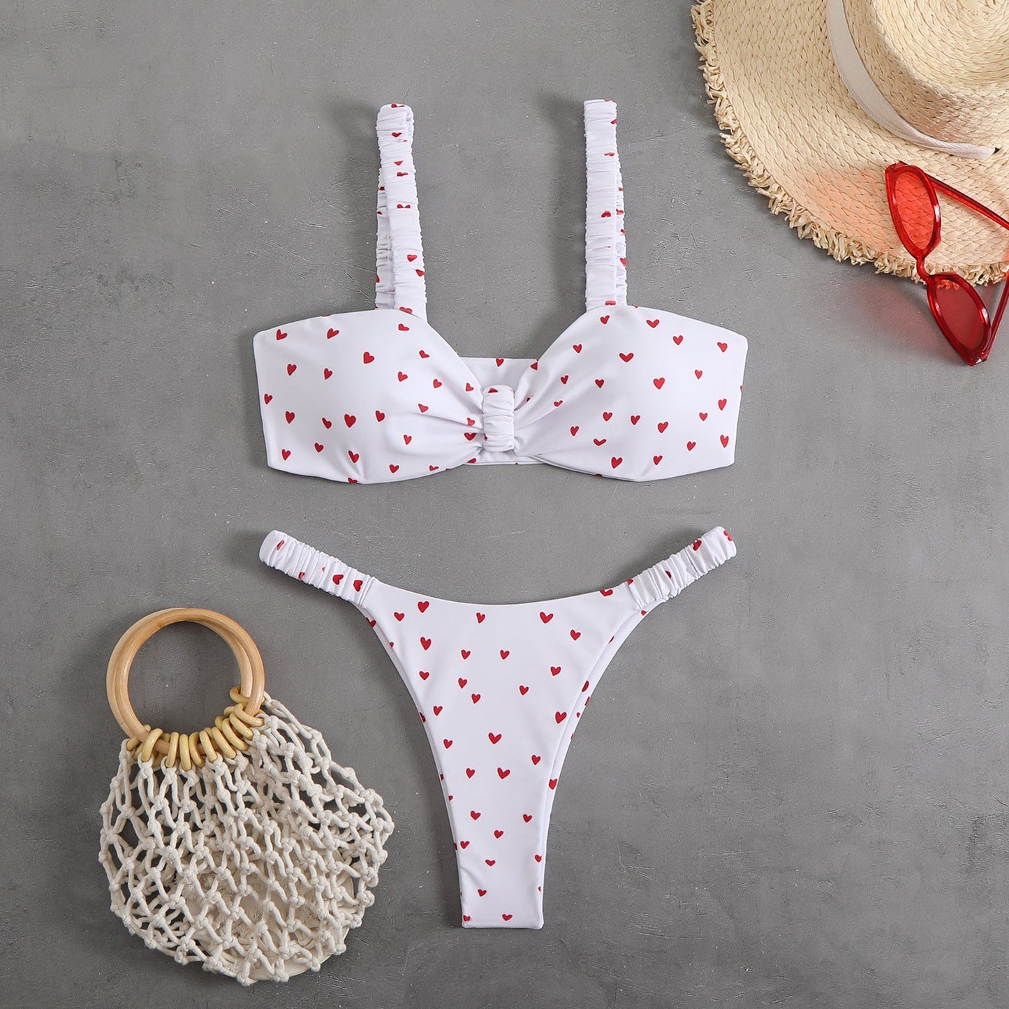 Ensemble bikini fleuri avec armatures Berg-feldt pour femme