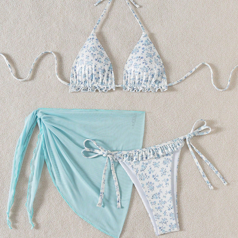Bikini imprimé floral et paréo par berg-feldt