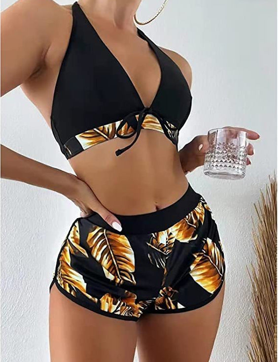 Haut de bikini sportif pour femme avec short taille haute et à la mode de berg-feldt