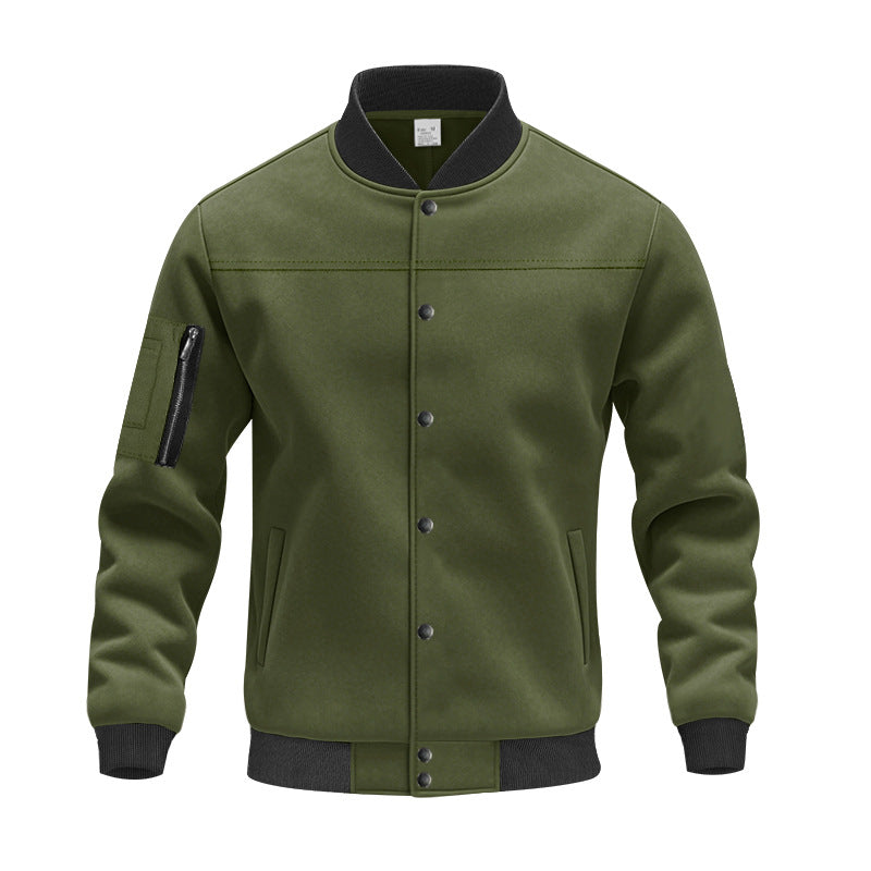 Blouson universitaire élégant pour hommes avec poches zippées pratiques et poignets élastiques Berg-Feldt