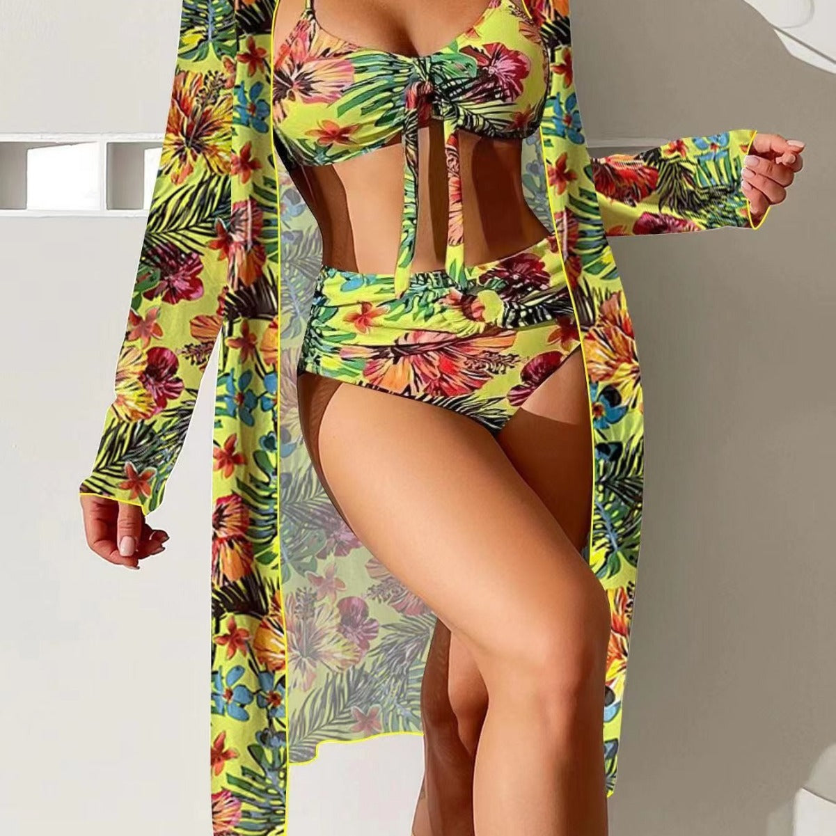Bikini et caftan fleuri pour femmes de berg-feldt