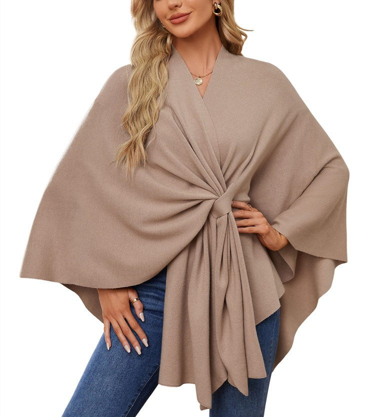 Pull-over cache-cœur élégant pour femme à coupe asymétrique Berg-Feldt