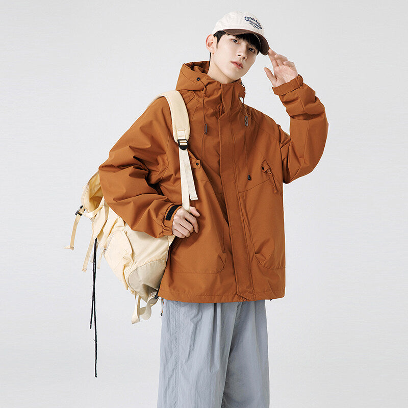 Coupe-vent pour homme avec capuche réglable et poches pratiques Berg-Feldt