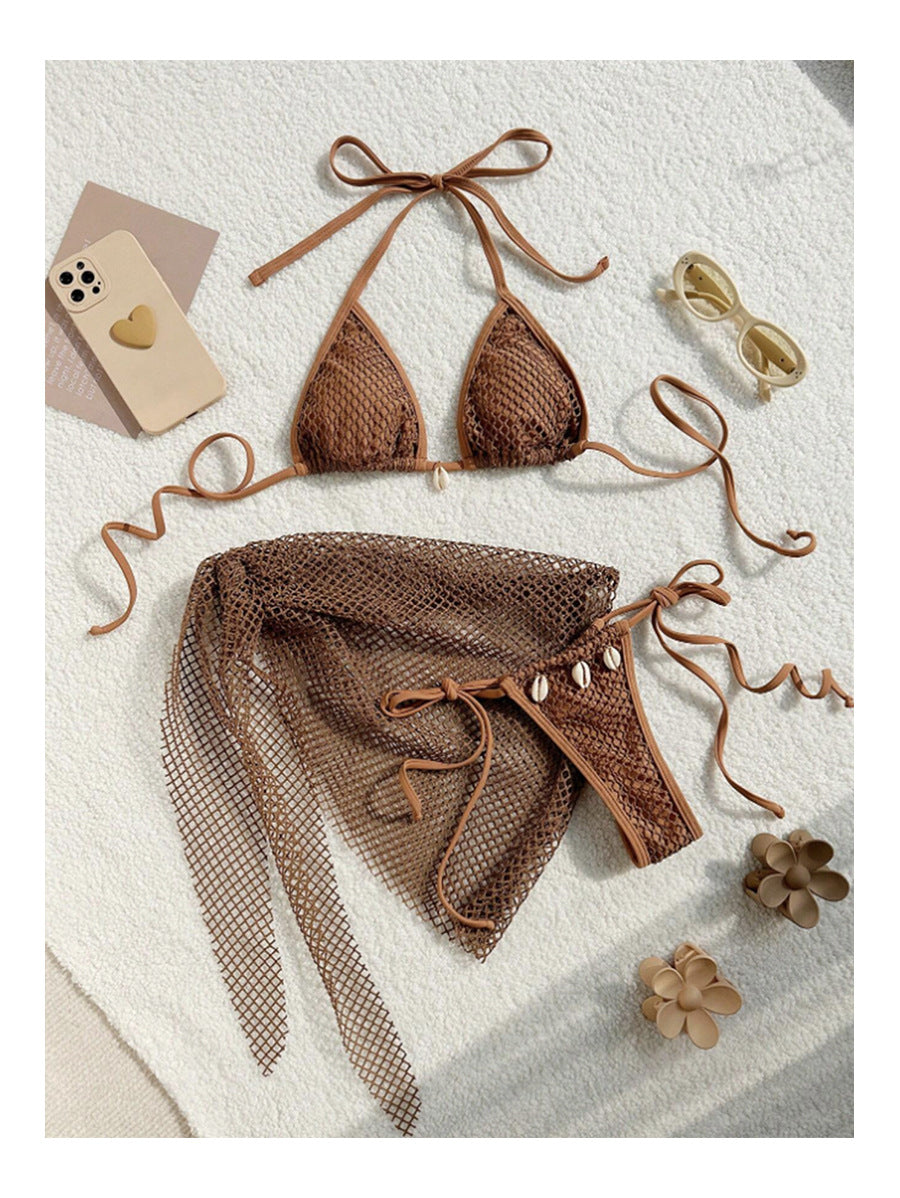 Ensemble de bikini pour femme avec bretelles réglables et coquillages, par berg-feldt