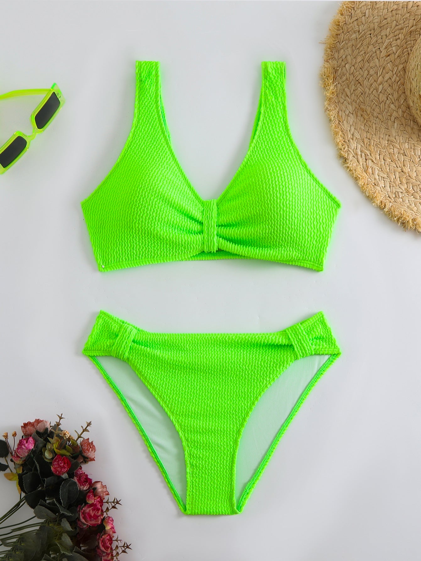 Ensemble bikini femme Berg-Feldt, coupe haute et texturé