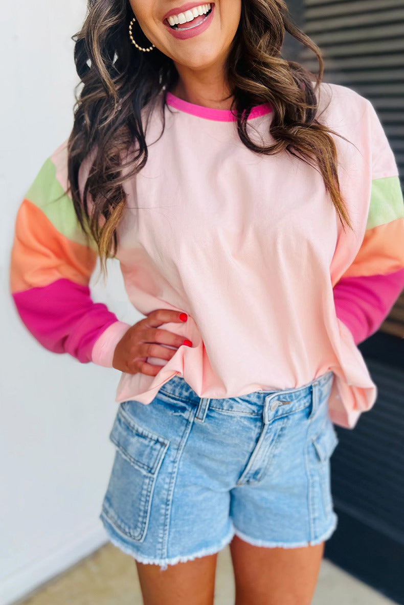 Sweat-shirt décontracté pour femme avec manches contrastantes Berg-Feldt