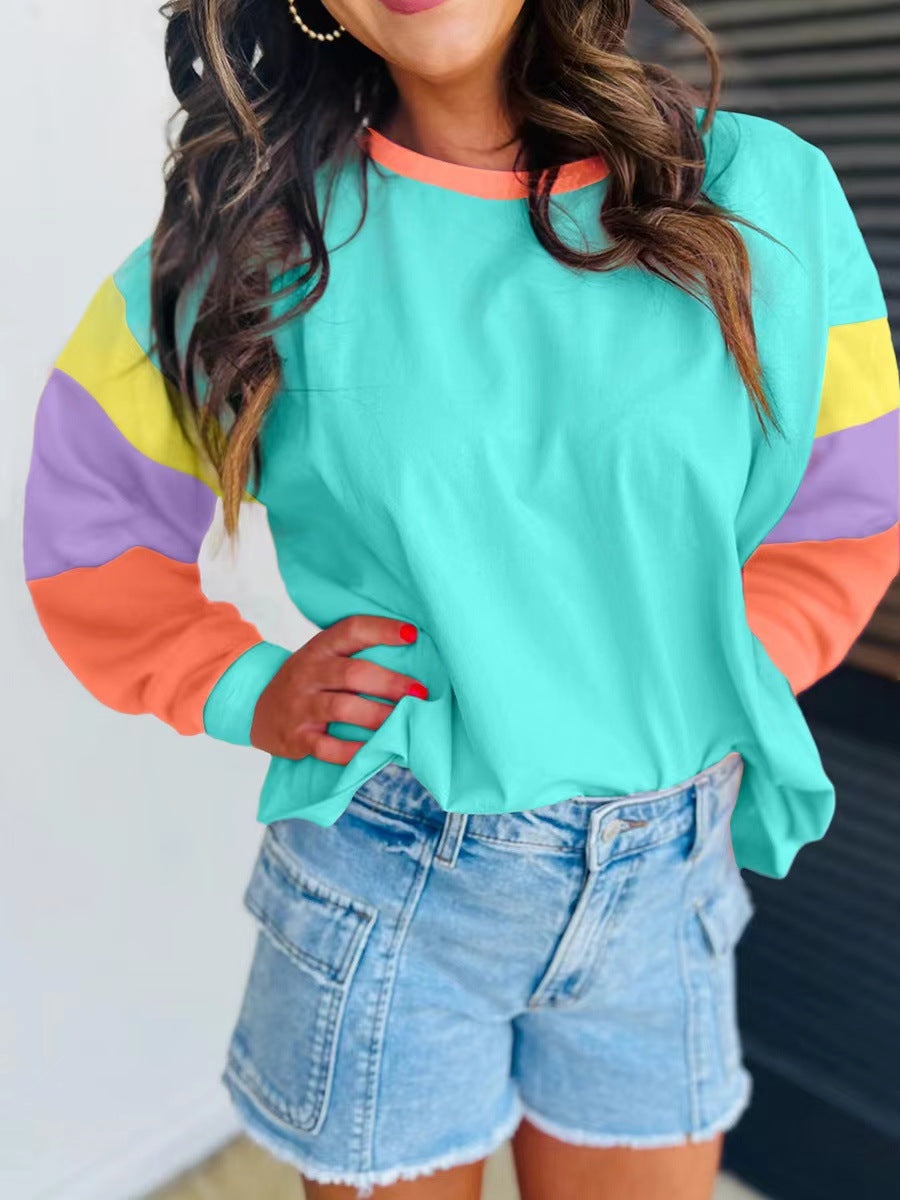 Sweat-shirt décontracté pour femme avec manches contrastantes Berg-Feldt