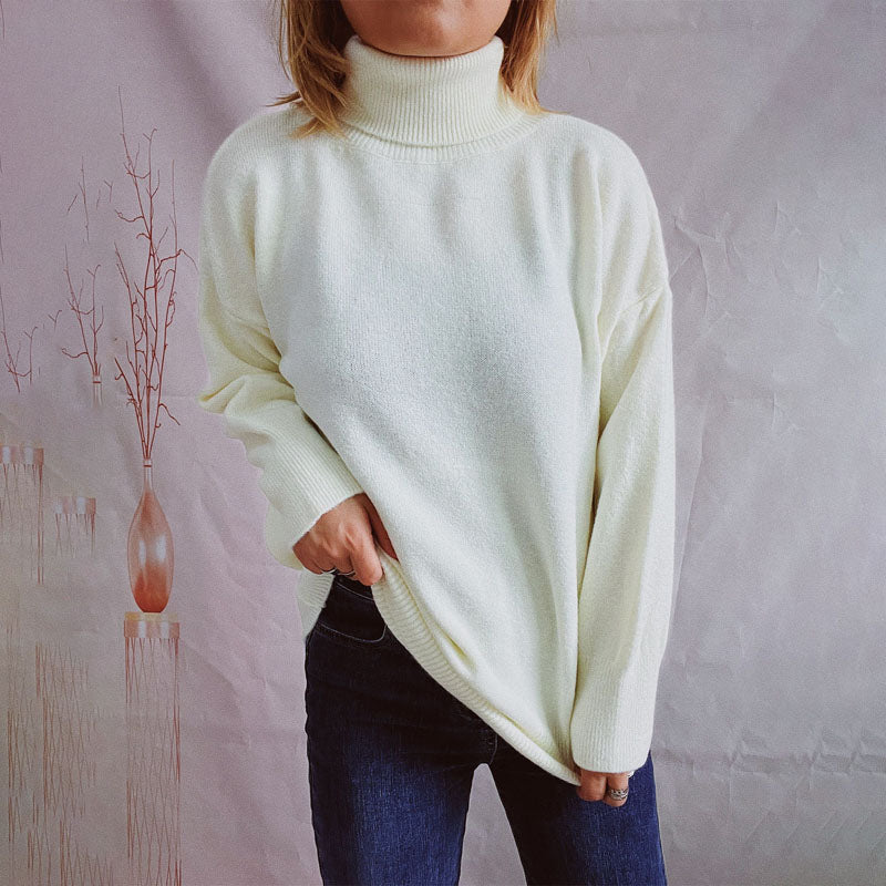 Berg-Feldt | Einfarbiger Warmer Strickpullover Für Alltag
