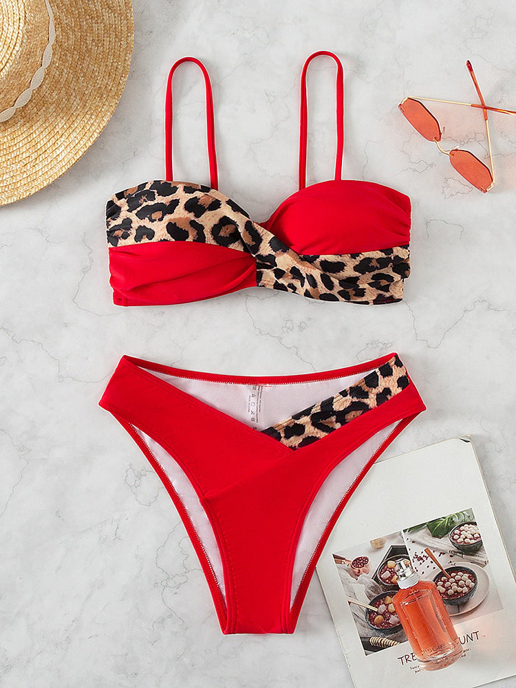Ensemble bikini pour femme avec imprimé léopard tendance et bretelles confortables de berg-feldt