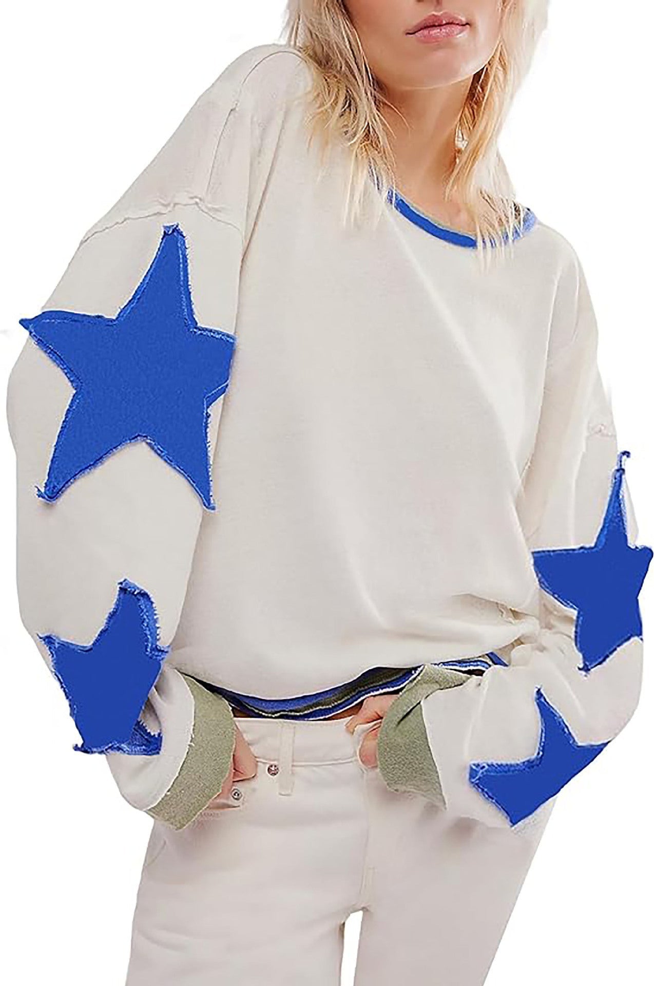 Pull décontracté pour femme avec motif étoile Berg-Feldt