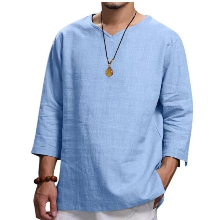 Herren lässiges Langarmshirt aus hochwertiger Baumwolle Berg-Feldt