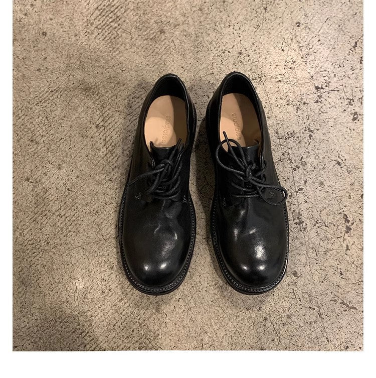 Elegante Damen Schnürschuhe aus hochwertigem Leder mit Profilsohle von berg-feldt