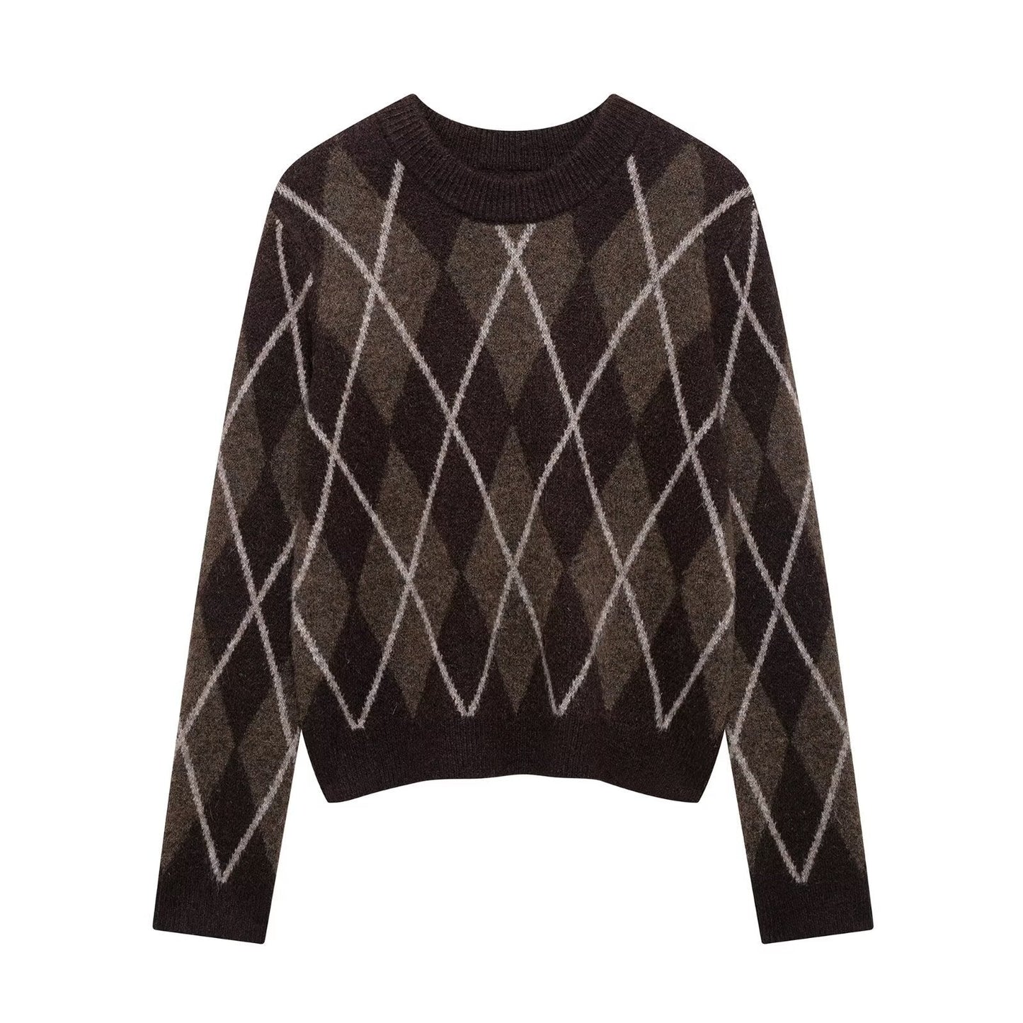 Pull en tricot argyle Berg-feldt pour femme