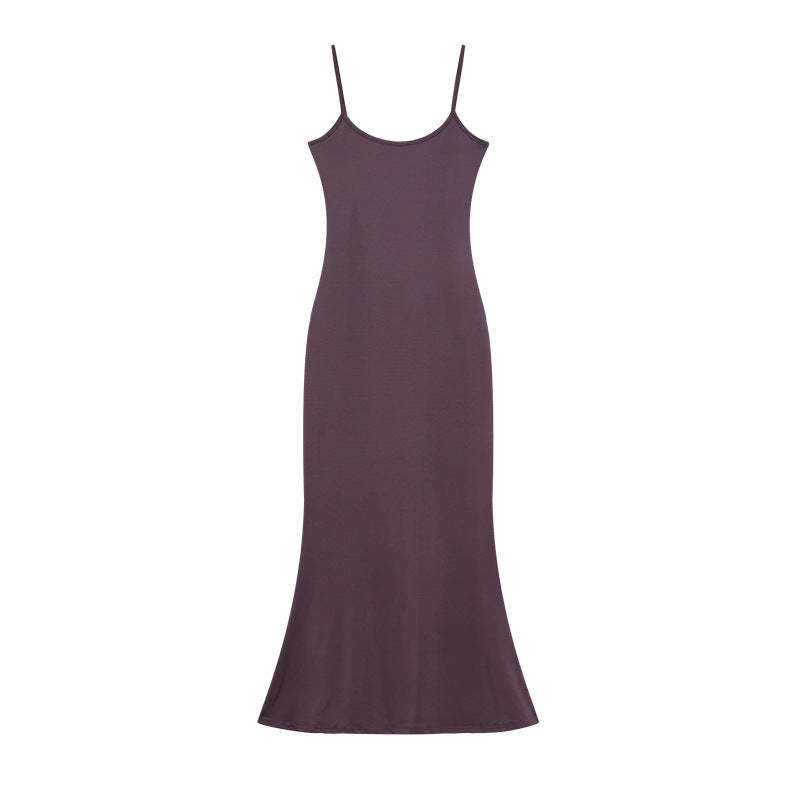 Berg-Feldt Robe longue élégante à fines bretelles pour femme