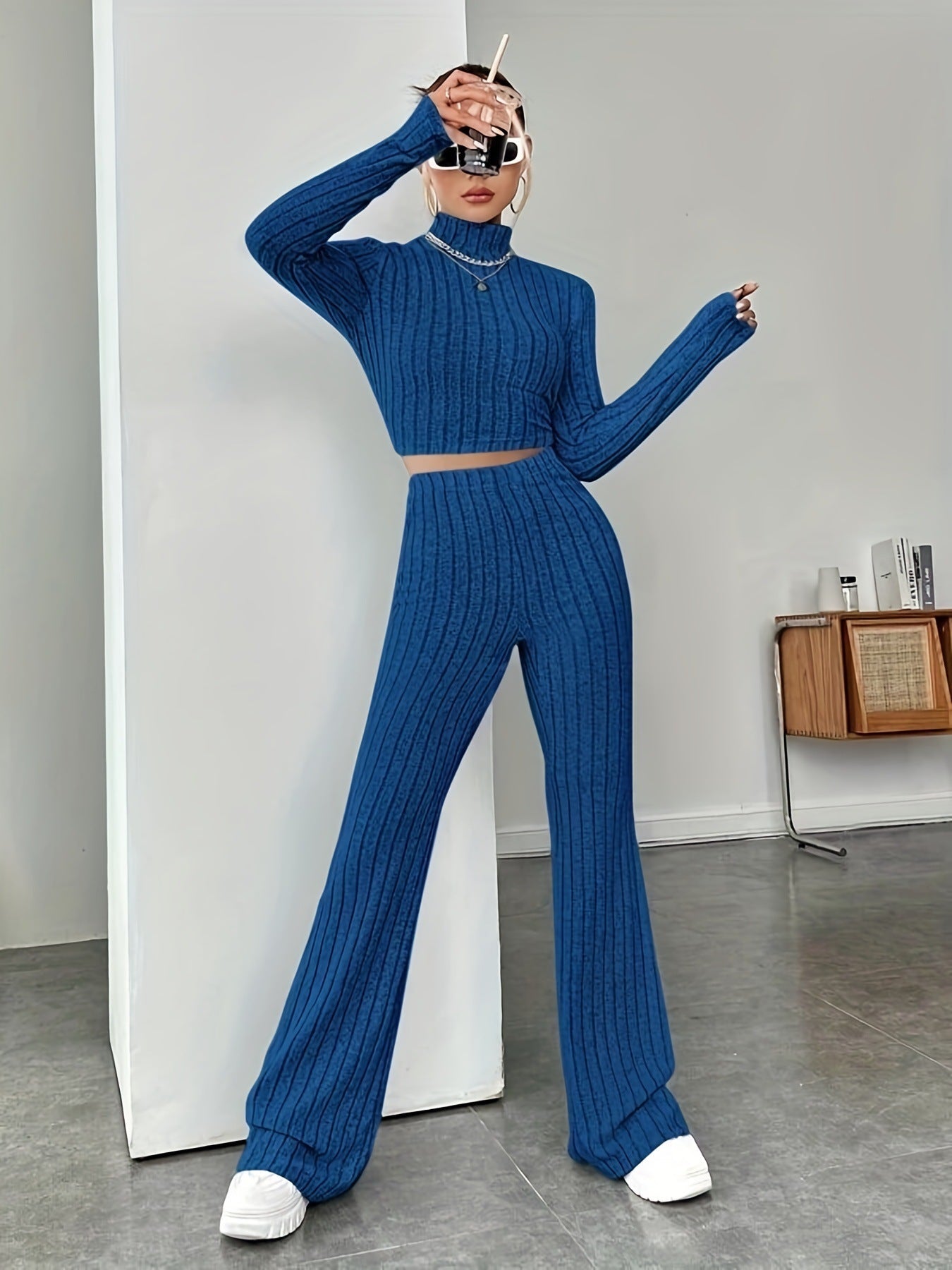 Ensemble caraco et pantalon palazzo Berg-Feldt pour femme