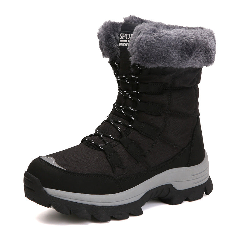 Damen-Bottes d'hiver fourrées avec semelle antidérapante et doublure isolante Berg-Feldt