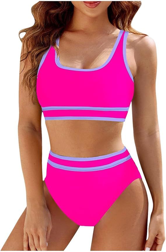 Berg-feldt Bikini de sport taille haute pour femme