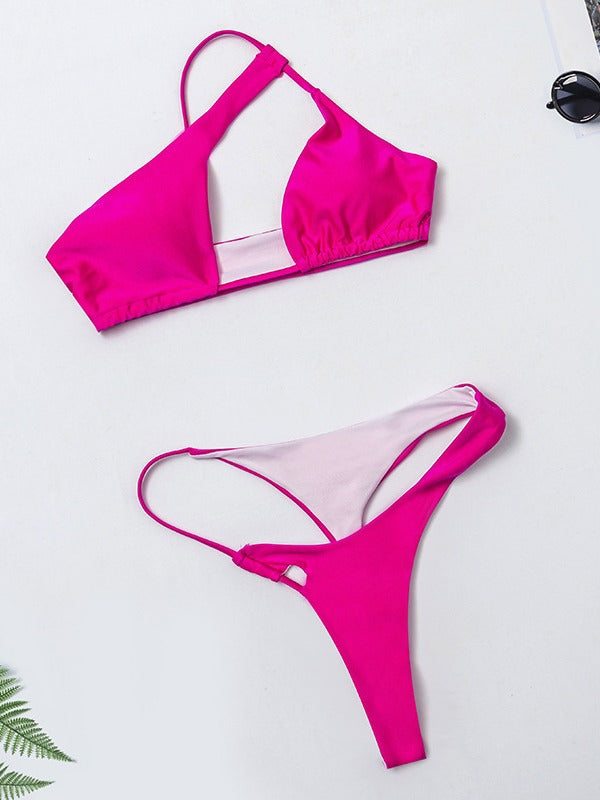 Haut de maillot de bain triangle tendance pour femme au design fantaisiste de berg-feldt