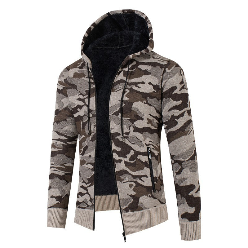 Herren modischer Kapuzensweater mit Karomuster Berg-Feldt