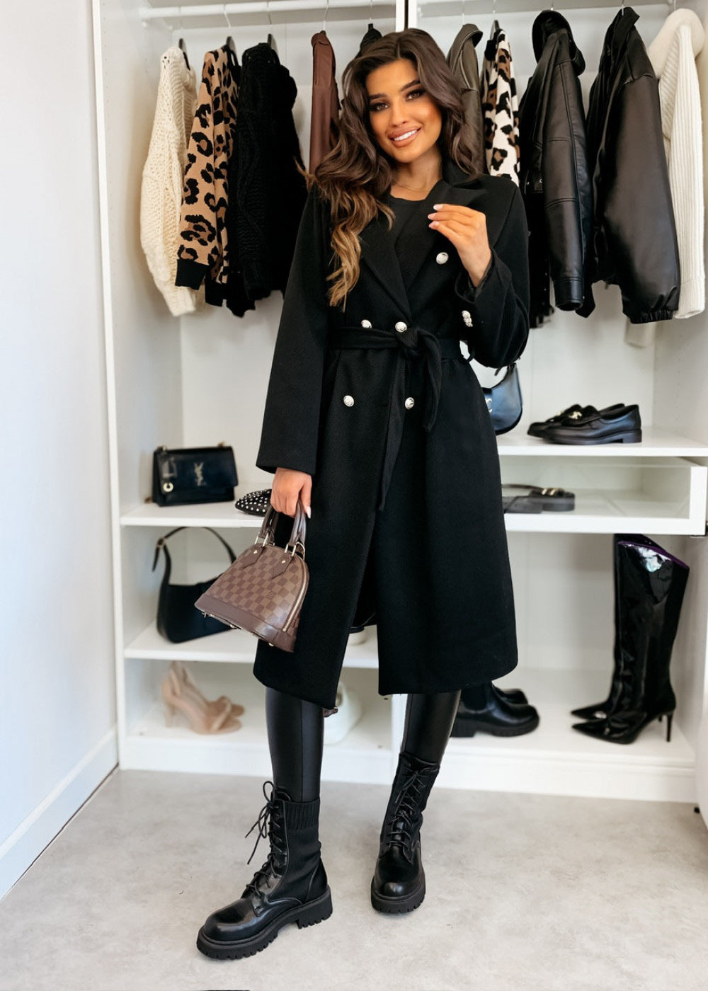Damenmanteau élégant trench-coat avec ceinture ajustable et double boutonnage Berg-Feldt