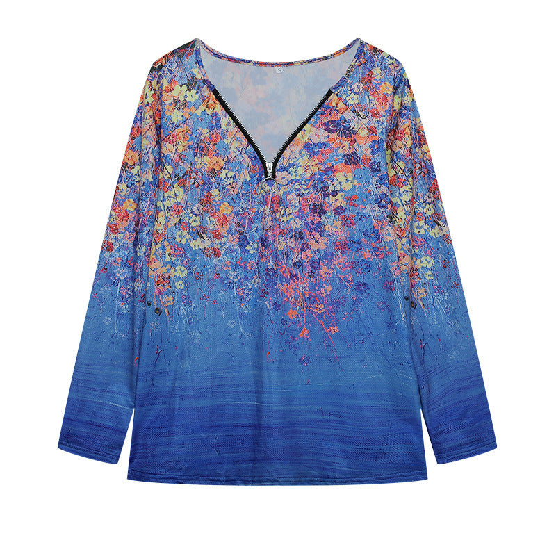 Chemisier femme manches longues motif floral berg-feldt