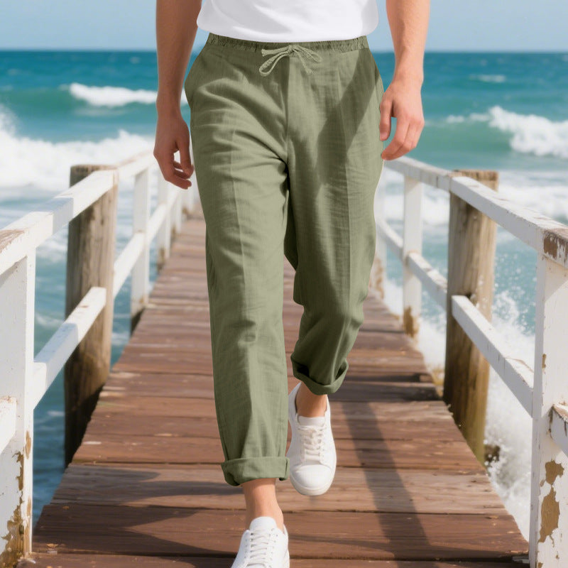 Pantalon de plage confortable pour homme avec taille élastique et cordon de serrage réglable Berg-Feldt