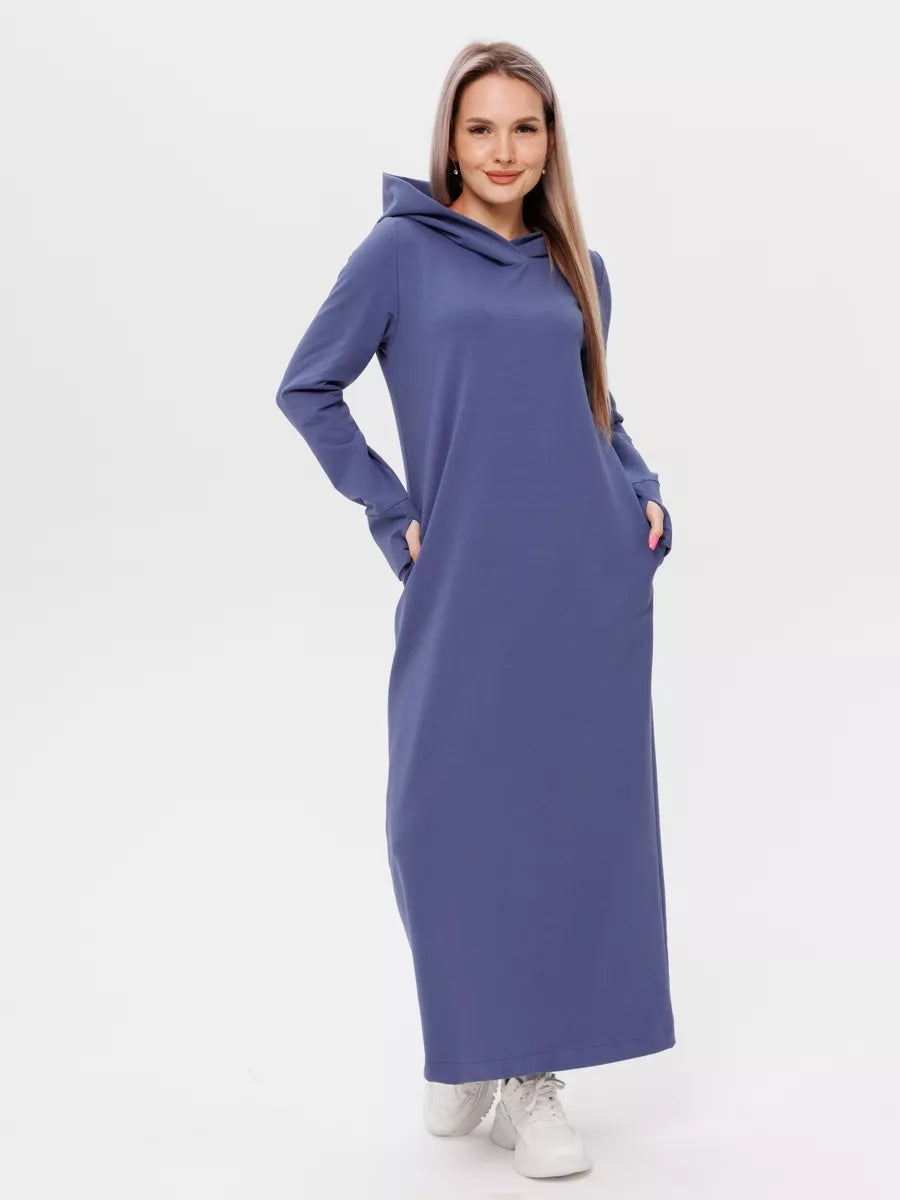 Robe sweat à capuche confortable pour femme avec poches de berg-feldt