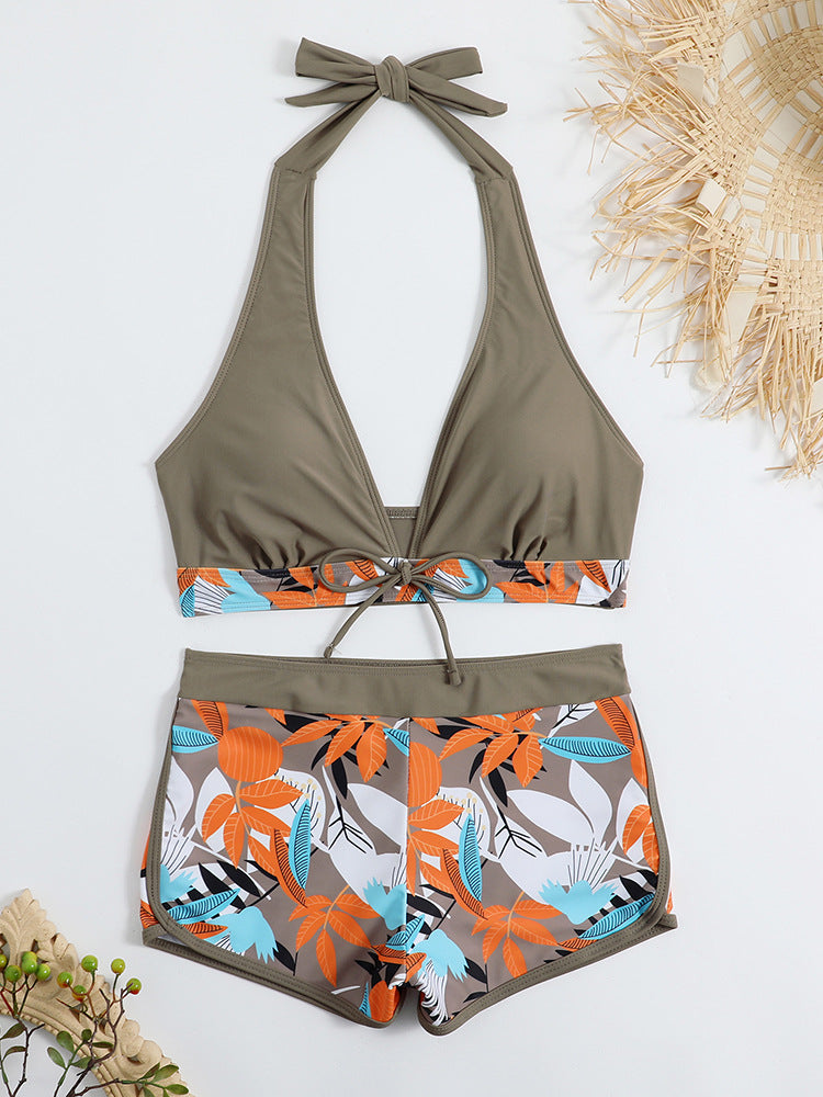 Ensemble bikini pour femme, haut réglable et bas imprimé mode, berg-feldt