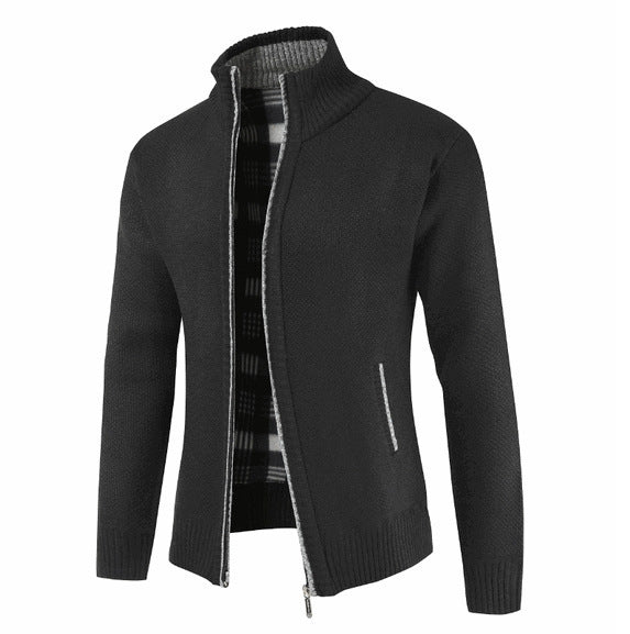 Cardigan homme à col montant et poches latérales Berg-Feldt